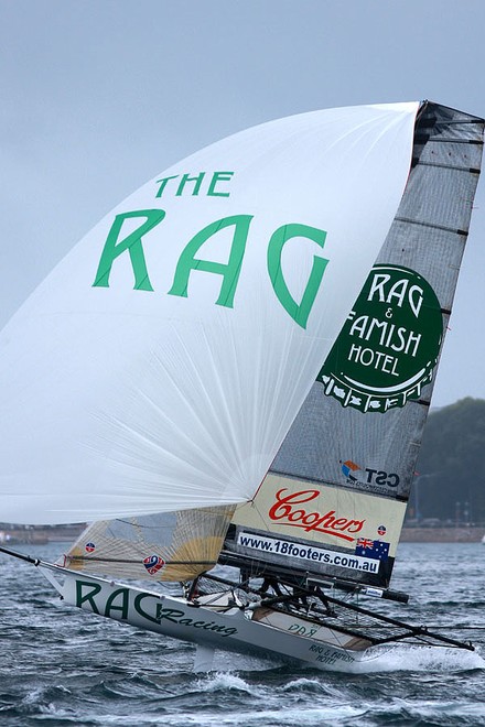 Australian 18ft Skiffs Club Championship, Race 12 © Frank Quealey /Australian 18 Footers League http://www.18footers.com.au